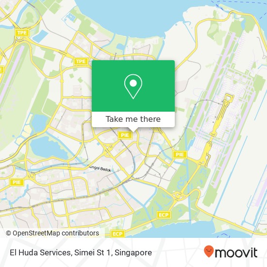 El Huda Services, Simei St 1 map