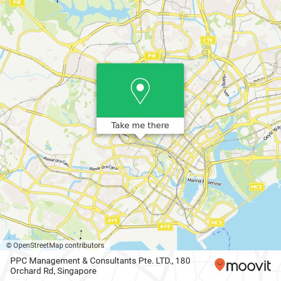 PPC Management & Consultants Pte. LTD., 180 Orchard Rd地图