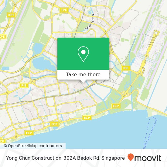 Yong Chun Construction, 302A Bedok Rd地图