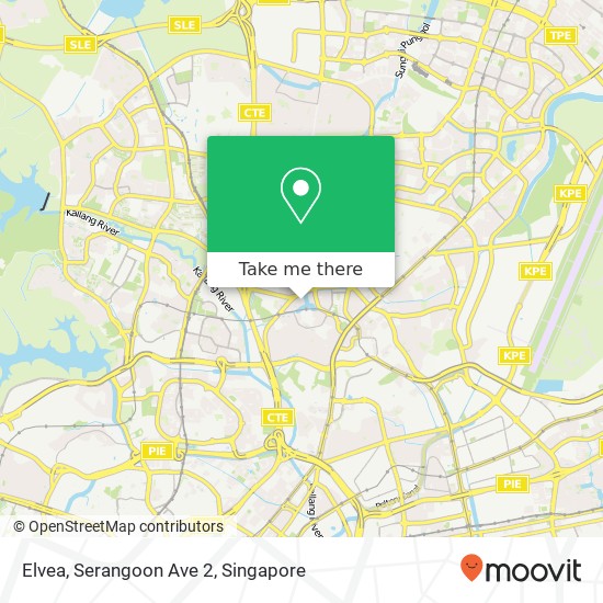 Elvea, Serangoon Ave 2地图