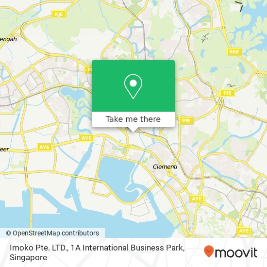 Imoko Pte. LTD., 1A International Business Park map