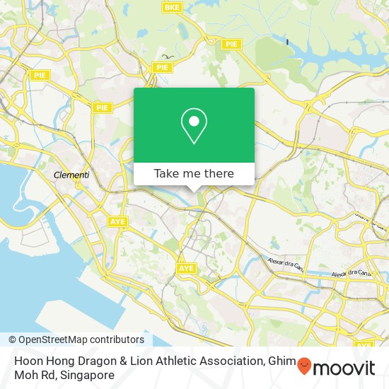 Hoon Hong Dragon & Lion Athletic Association, Ghim Moh Rd地图