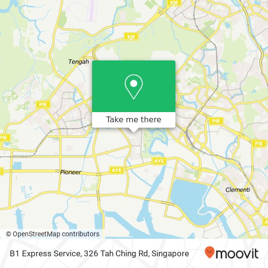 B1 Express Service, 326 Tah Ching Rd地图