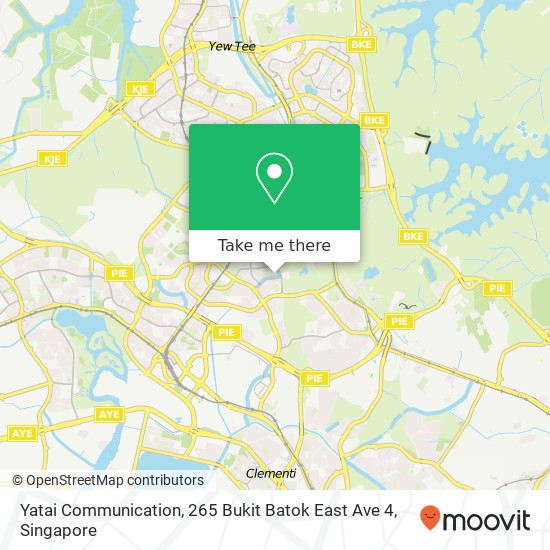 Yatai Communication, 265 Bukit Batok East Ave 4 map