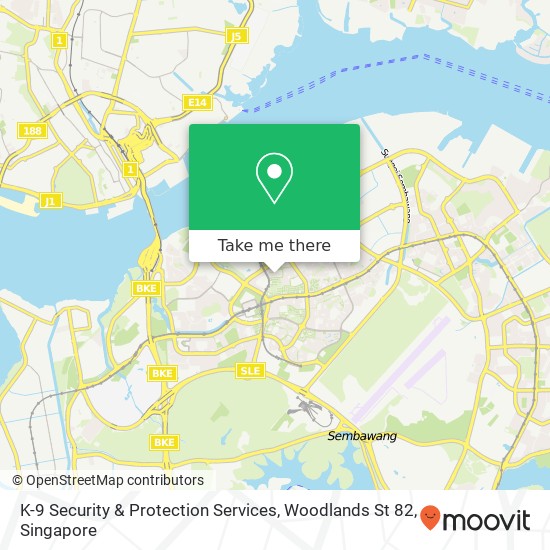 K-9 Security & Protection Services, Woodlands St 82 map