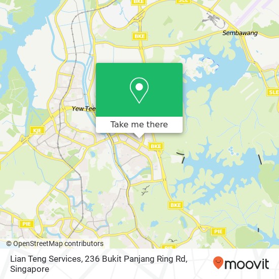 Lian Teng Services, 236 Bukit Panjang Ring Rd地图