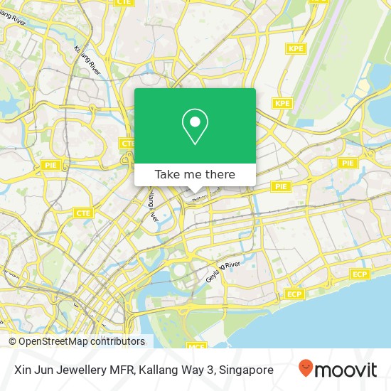 Xin Jun Jewellery MFR, Kallang Way 3地图