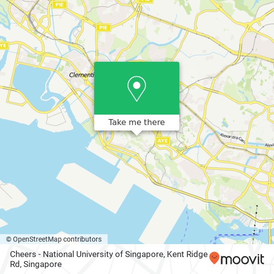 Cheers - National University of Singapore, Kent Ridge Rd map