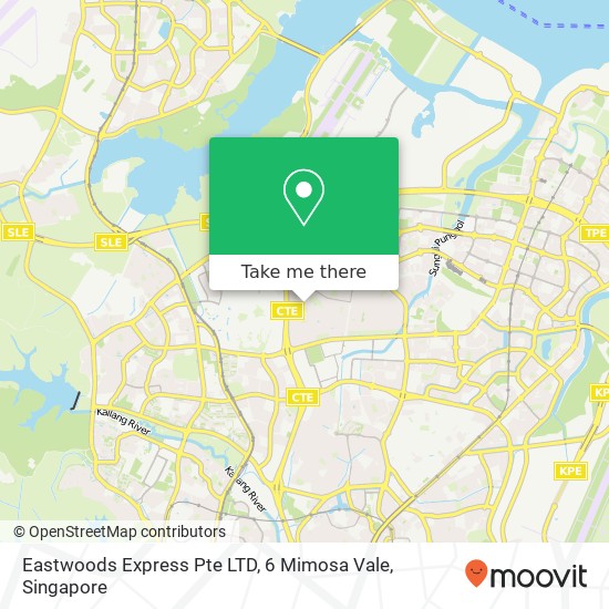 Eastwoods Express Pte LTD, 6 Mimosa Vale map