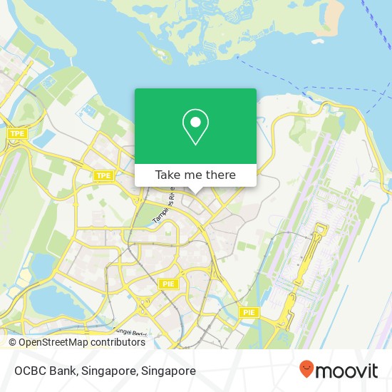 OCBC Bank, Singapore map