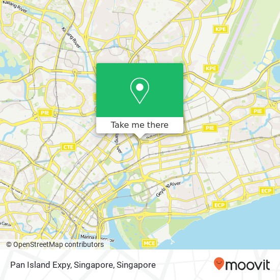 Pan Island Expy, Singapore map