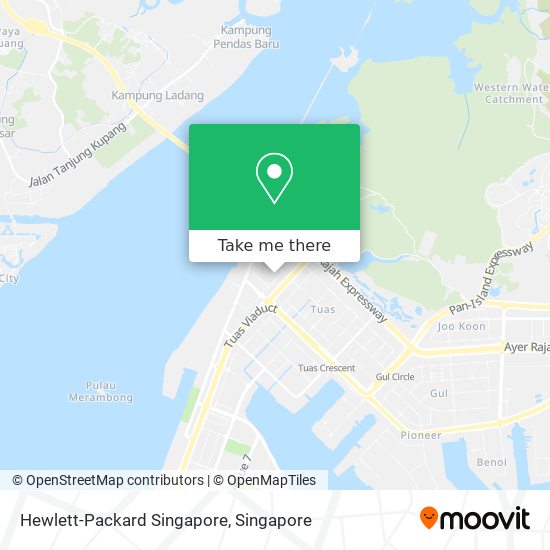 Hewlett-Packard Singapore map
