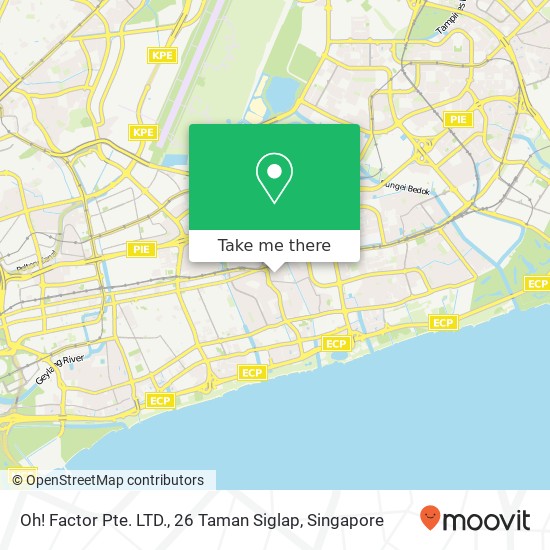 Oh! Factor Pte. LTD., 26 Taman Siglap map