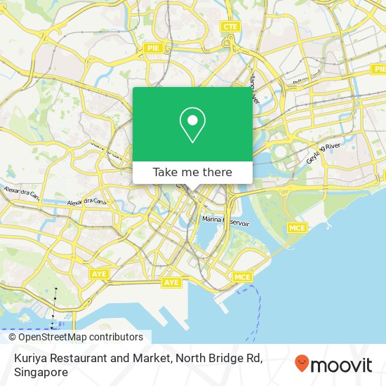 Kuriya Restaurant and Market, North Bridge Rd map
