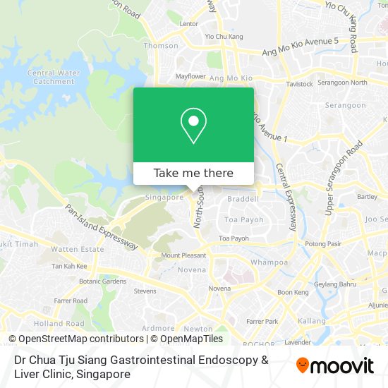 Dr Chua Tju Siang Gastrointestinal Endoscopy & Liver Clinic map