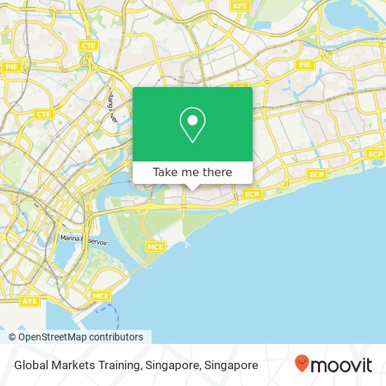 Global Markets Training, Singapore map