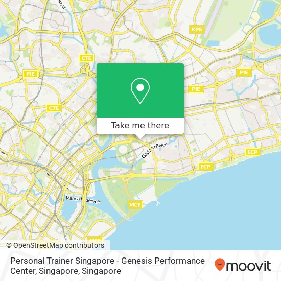Personal Trainer Singapore - Genesis Performance Center, Singapore map