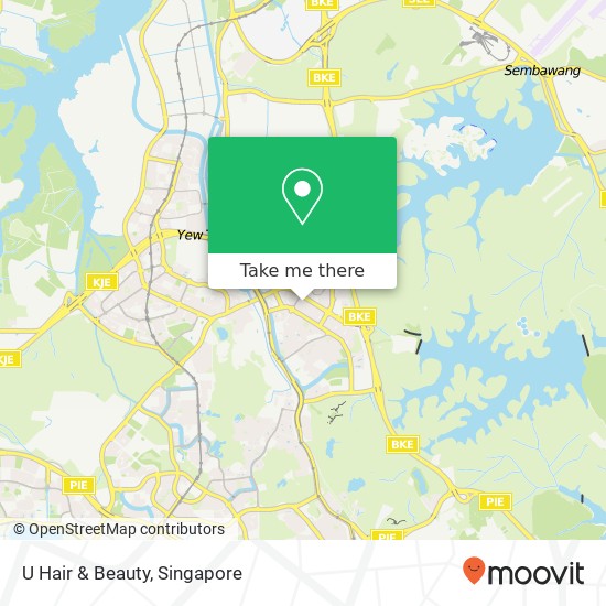 U Hair & Beauty map