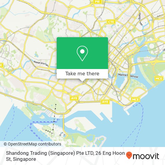 Shandong Trading (Singapore) Pte LTD, 26 Eng Hoon St map