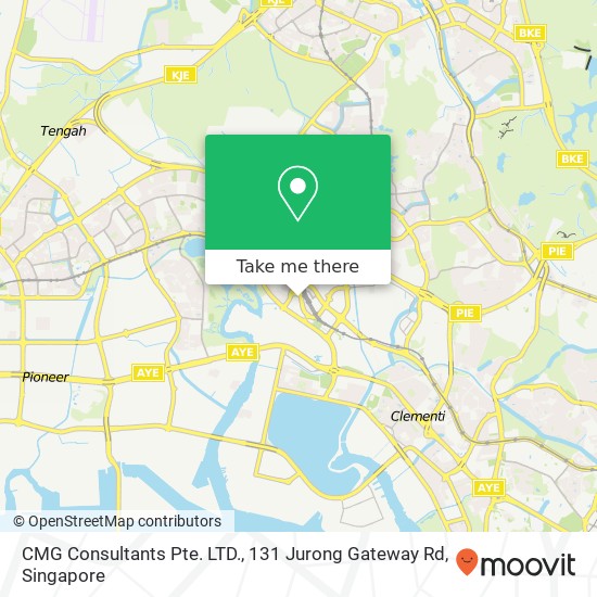 CMG Consultants Pte. LTD., 131 Jurong Gateway Rd map