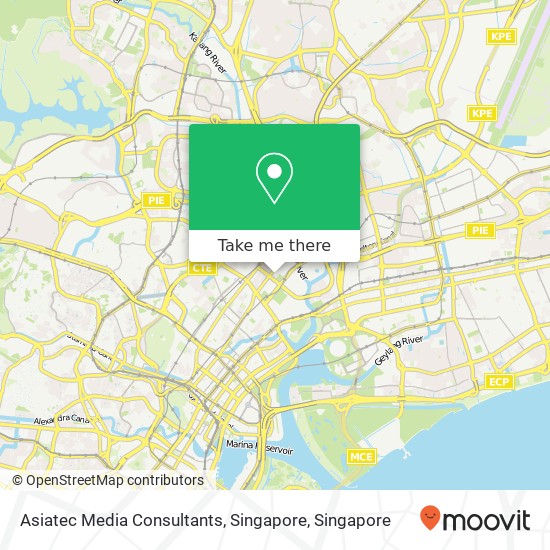 Asiatec Media Consultants, Singapore map