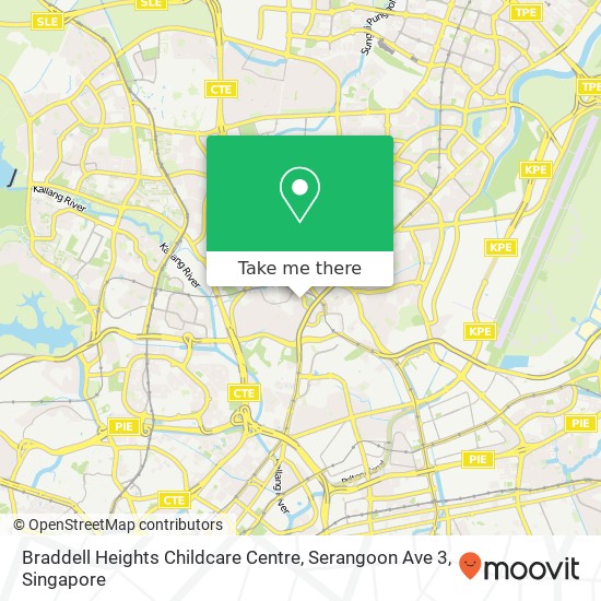 Braddell Heights Childcare Centre, Serangoon Ave 3地图