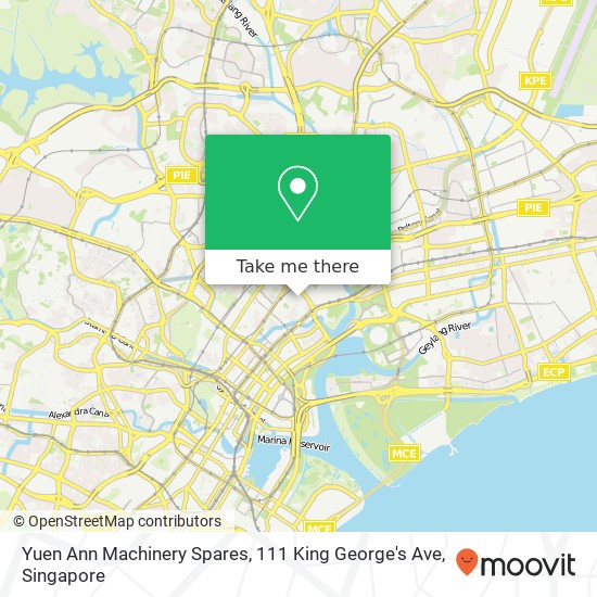 Yuen Ann Machinery Spares, 111 King George's Ave地图