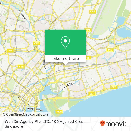 Wan Xin Agency Pte. LTD., 106 Aljunied Cres地图