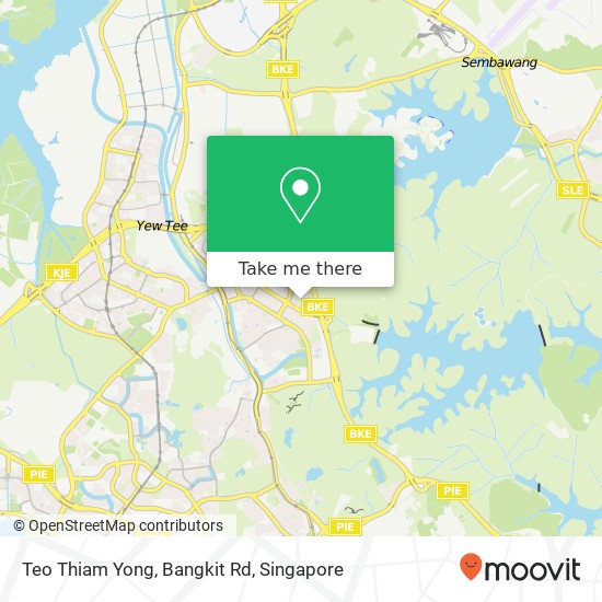 Teo Thiam Yong, Bangkit Rd map