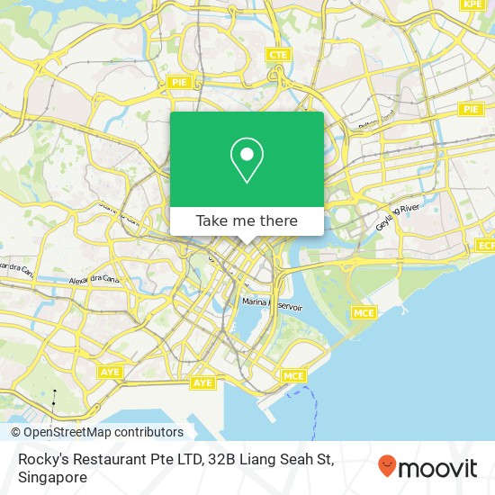 Rocky's Restaurant Pte LTD, 32B Liang Seah St地图