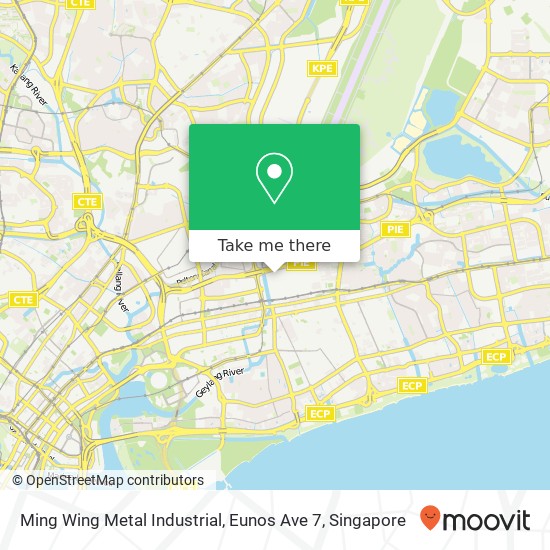 Ming Wing Metal Industrial, Eunos Ave 7 map