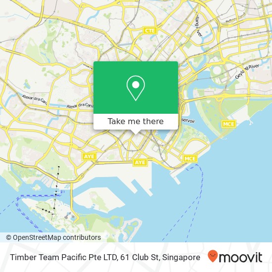 Timber Team Pacific Pte LTD, 61 Club St map