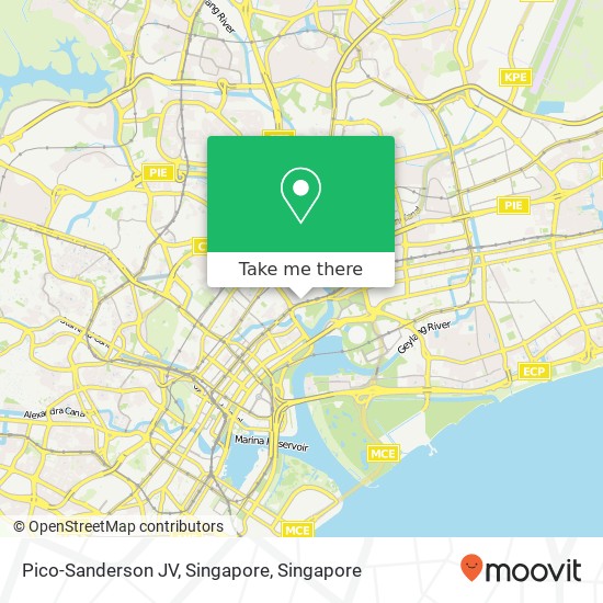 Pico-Sanderson JV, Singapore map