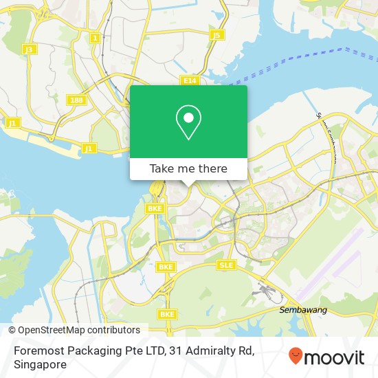 Foremost Packaging Pte LTD, 31 Admiralty Rd map
