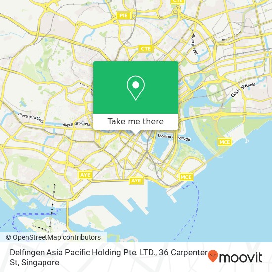 Delfingen Asia Pacific Holding Pte. LTD., 36 Carpenter St map