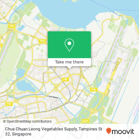 Chua Chuan Leong Vegetables Supply, Tampines St 32 map