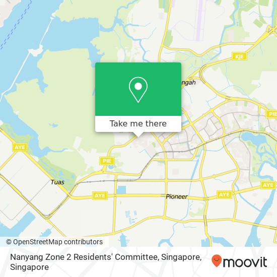 Nanyang Zone 2 Residents' Committee, Singapore map