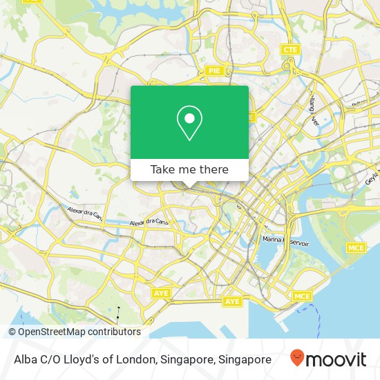 Alba C / O Lloyd's of London, Singapore map
