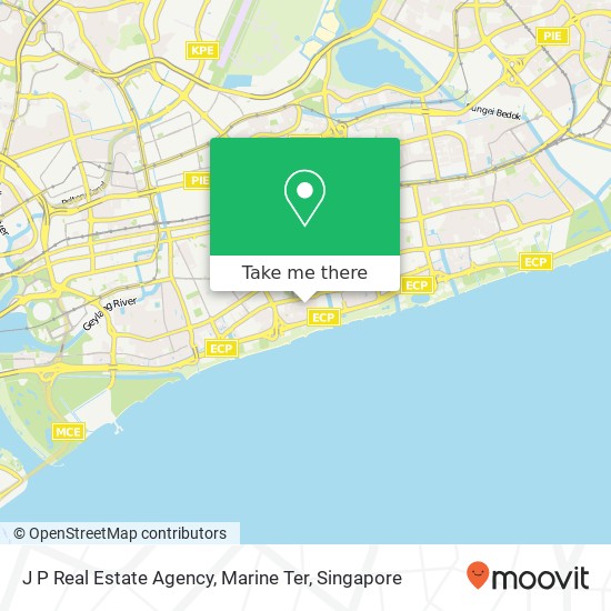 J P Real Estate Agency, Marine Ter map