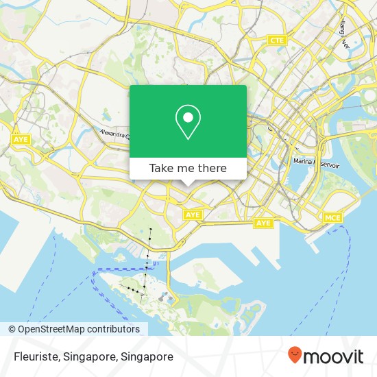 Fleuriste, Singapore地图