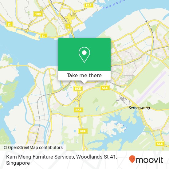 Kam Meng Furniture Services, Woodlands St 41 map