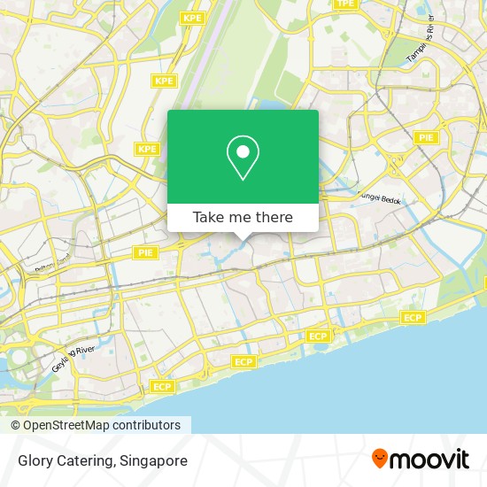 Glory Catering map