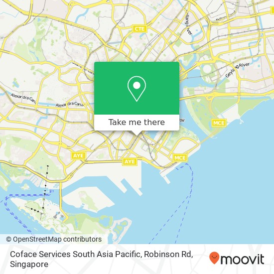 Coface Services South Asia Pacific, Robinson Rd map