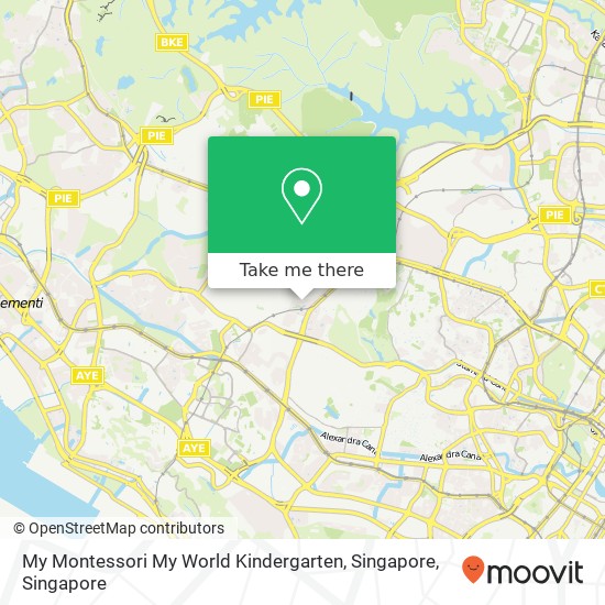 My Montessori My World Kindergarten, Singapore地图