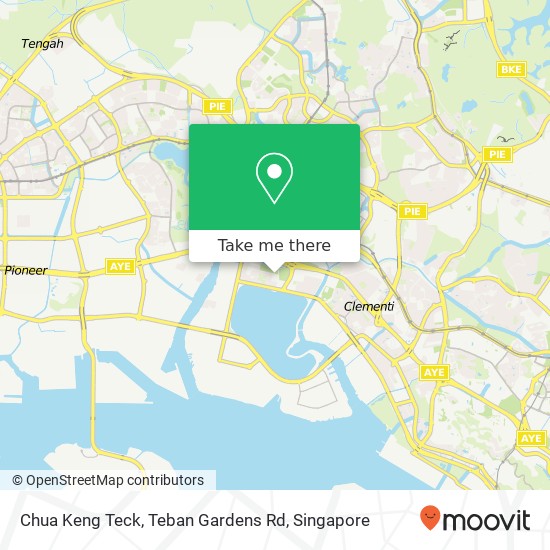 Chua Keng Teck, Teban Gardens Rd map