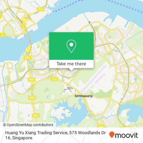 Huang Yu Xiang Trading Service, 575 Woodlands Dr 16 map