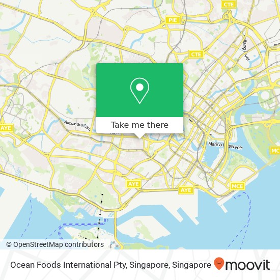 Ocean Foods International Pty, Singapore map