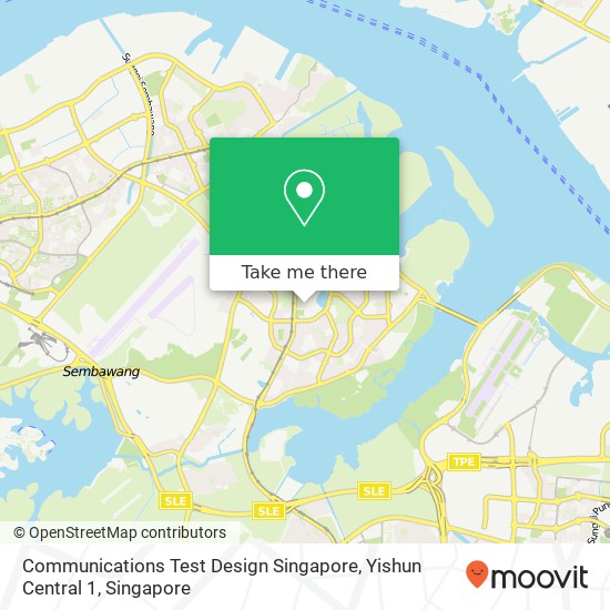 Communications Test Design Singapore, Yishun Central 1 map