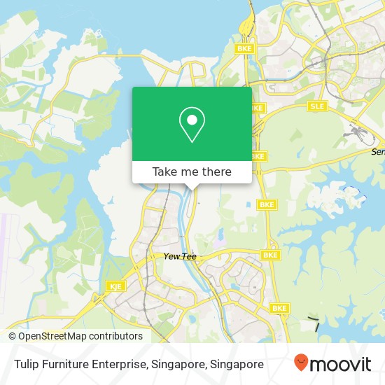 Tulip Furniture Enterprise, Singapore map