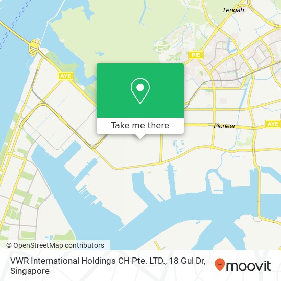 VWR International Holdings CH Pte. LTD., 18 Gul Dr map